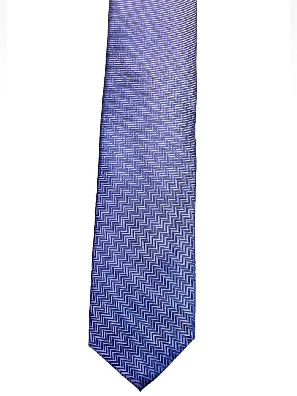 Michael Kors 100% Silk Purple Herringbone Tie (3 1/8 in x 59 in)